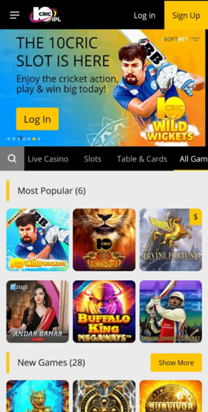 10cric casino app